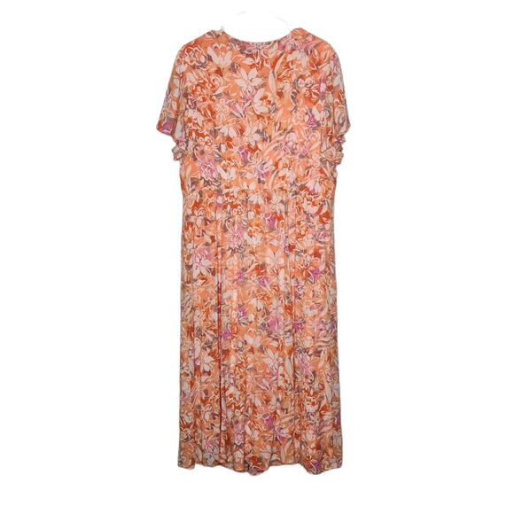 Torrid Lace Up Tea Length Crinkle Gauze Dress Size 2X - Picture 5 of 13